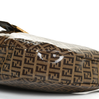 Fendi Vinyl Zucchino Shoulder Bag Tobacco 8 of 8