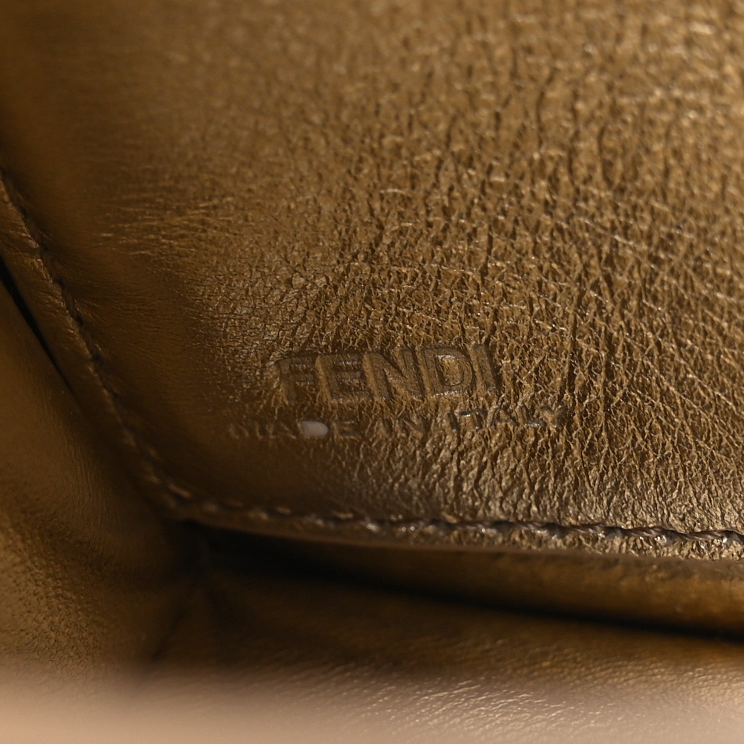 Fendi Metallic Nappa Matisse FF Embossed Wallet On Chain Platino 6 of 13