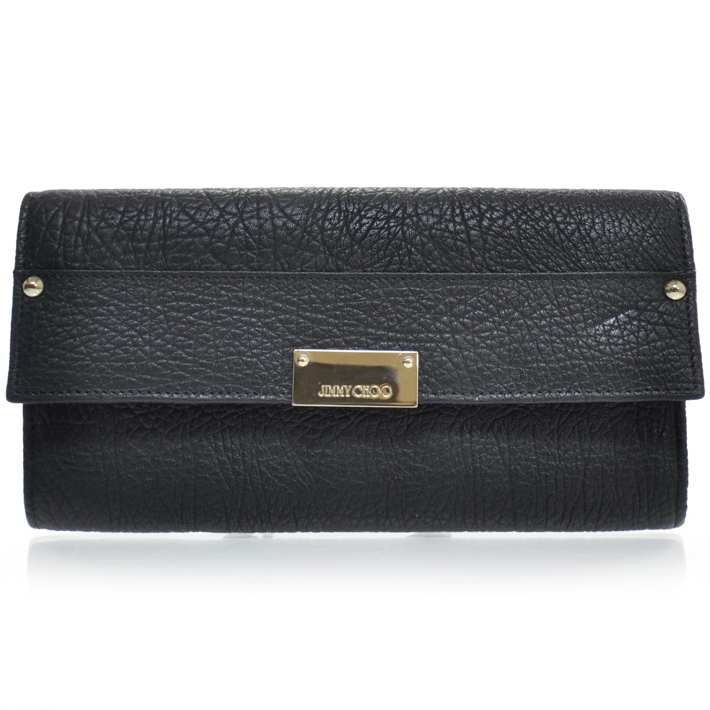 Leather Reese Clutch Black