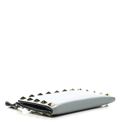 Valentino Garavani Calfskin Rockstud Bi-Fold Wallet Sky Blue 4 of 11