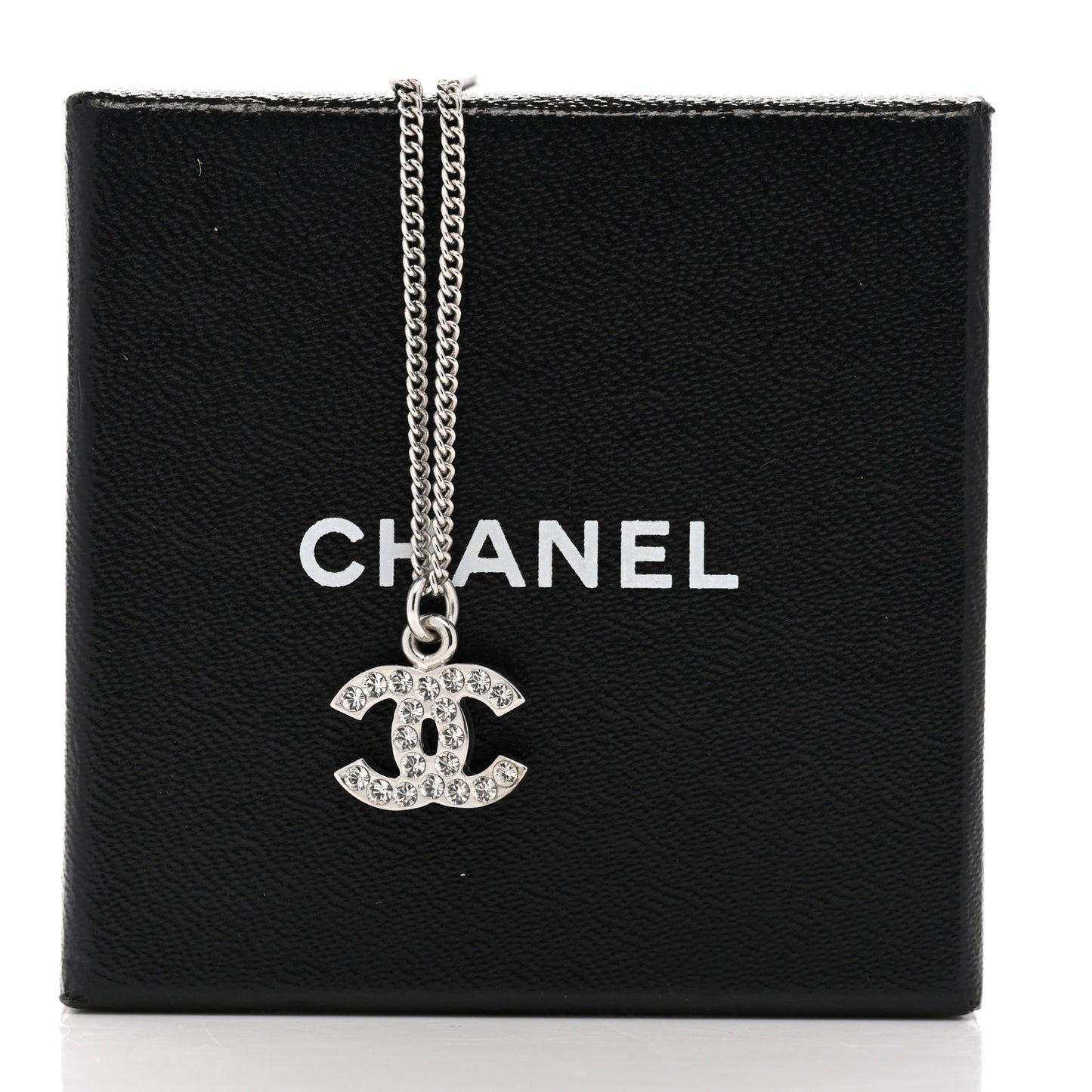 Crystal Timeless CC Necklace Silver