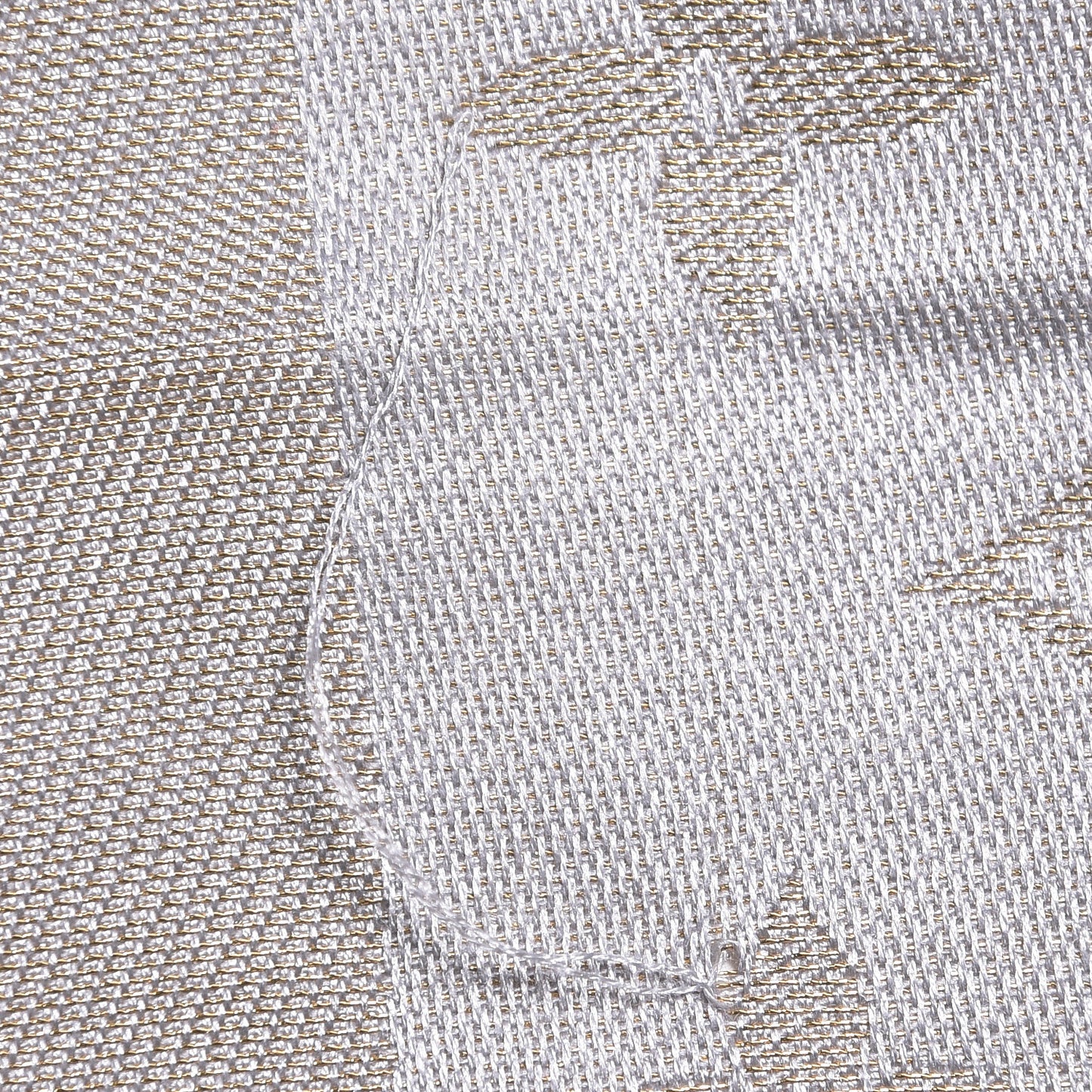 Silk Lurex Wool Monogram Shine Shawl Charcoal Greige