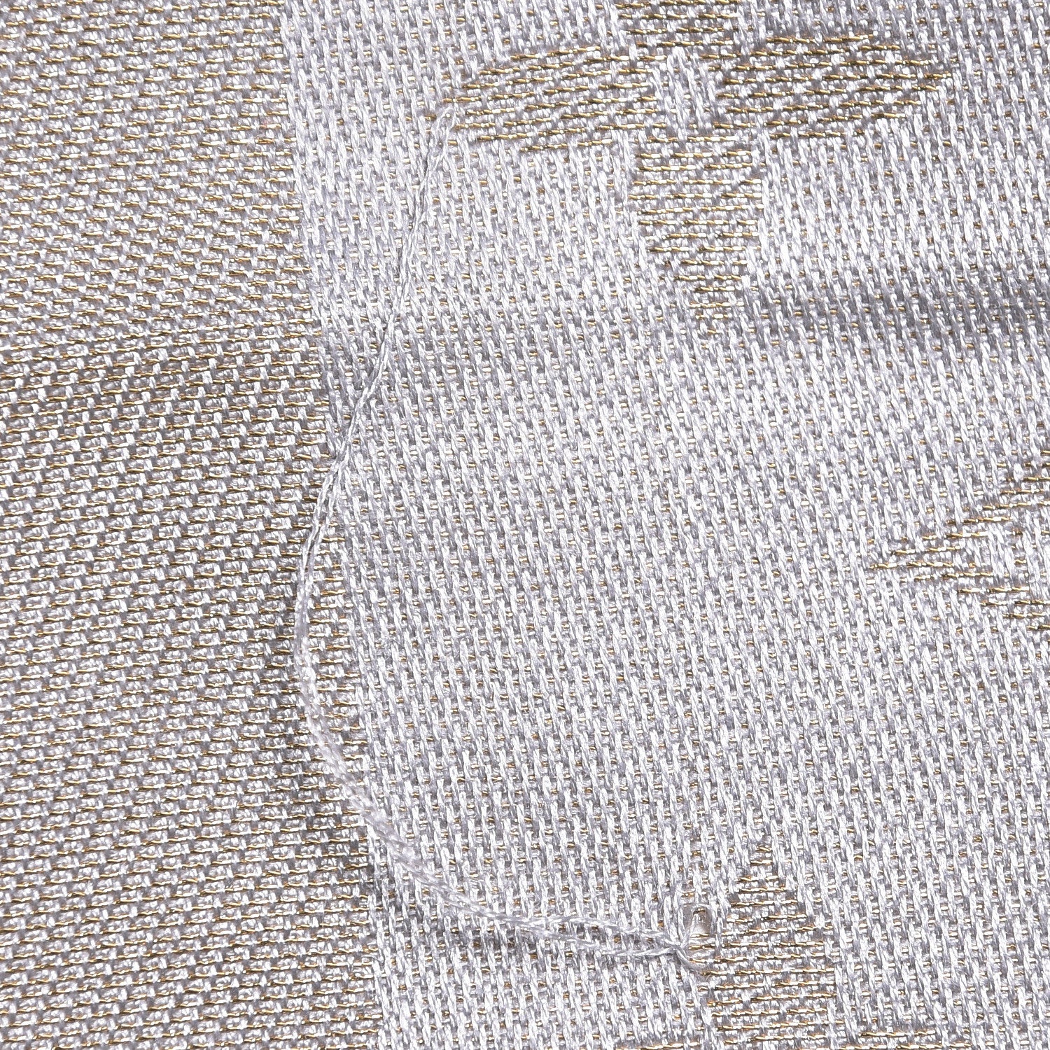 Louis Vuitton Silk Lurex Wool Monogram Shine Shawl Charcoal Greige 4 of 7