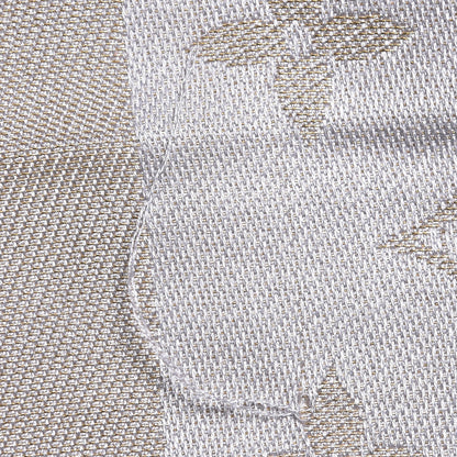 Louis Vuitton Silk Lurex Wool Monogram Shine Shawl Charcoal Greige 4 of 7