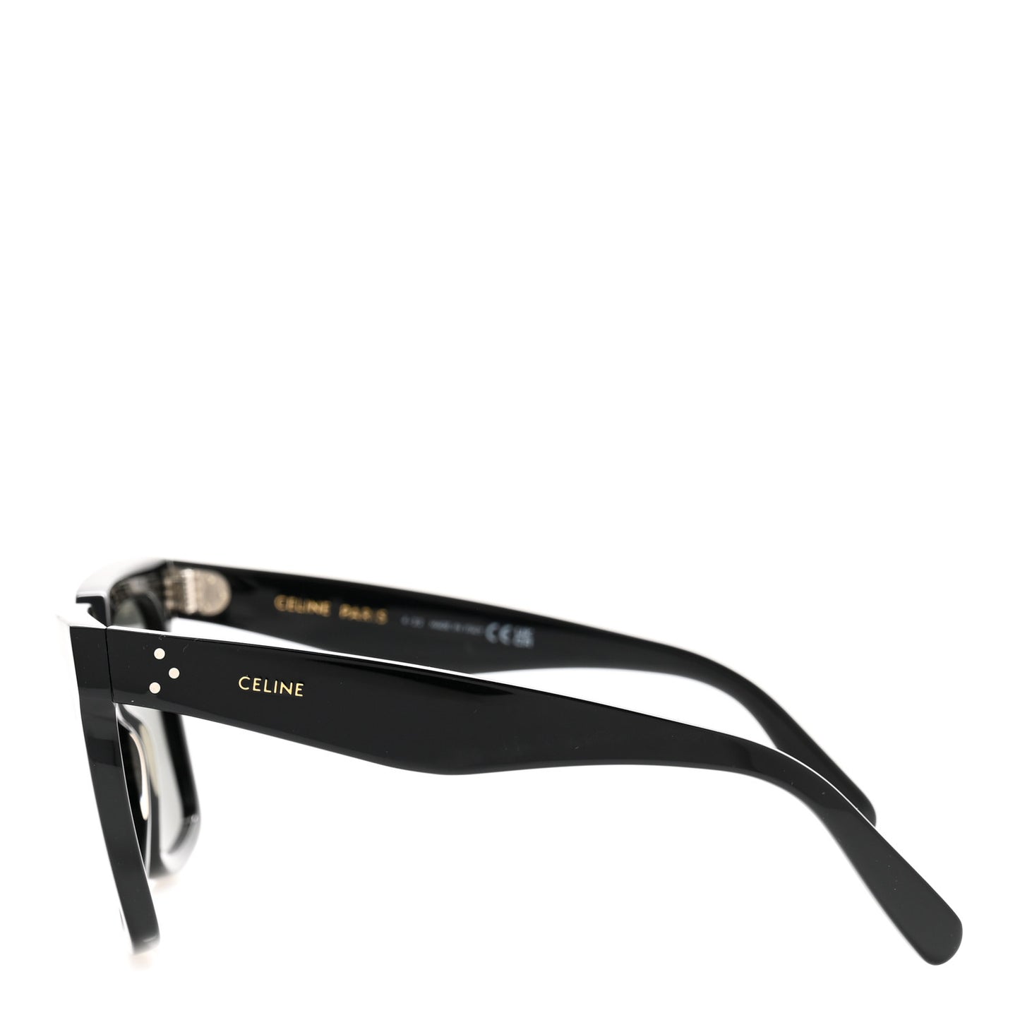 Acetate Polarized Oversized Sunglasses CL4055IN Black
