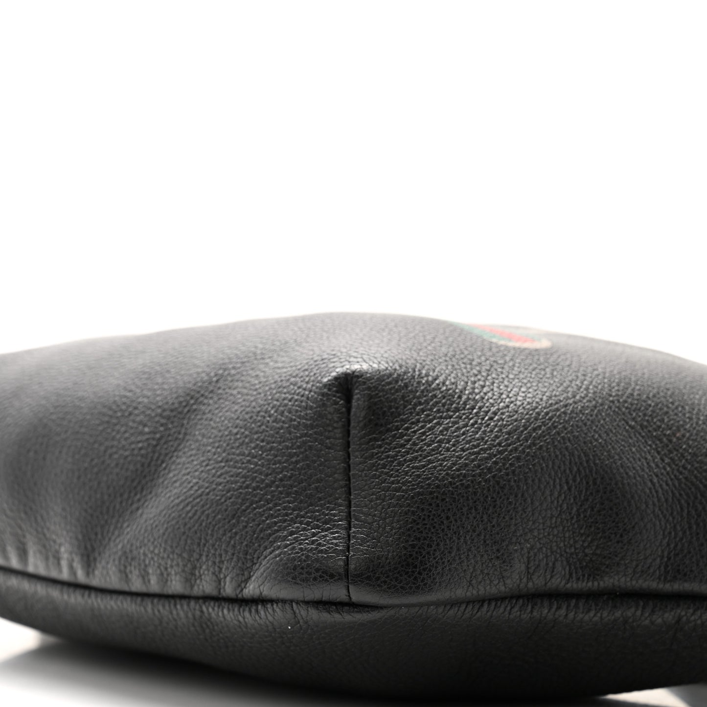 Grained Calfskin Logo Belt Bag Black