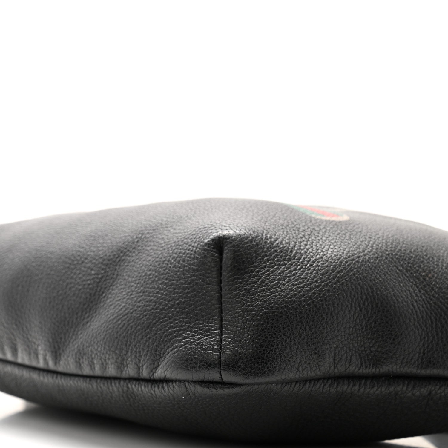 Gucci Grained Calfskin Logo Belt Bag Black 10 of 11