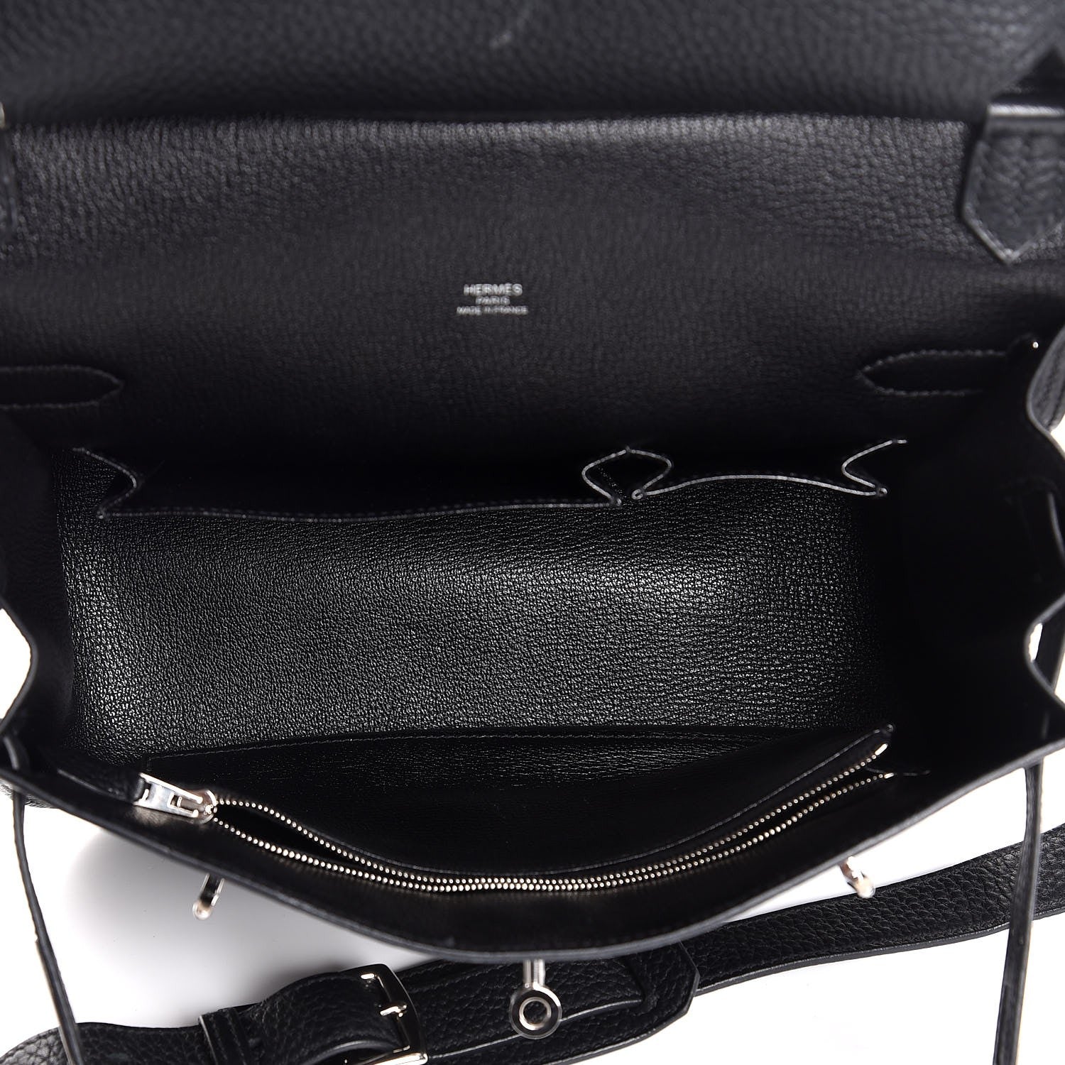 Hermes Taurillon Clemence Jypsiere 28 Black 5 of 7