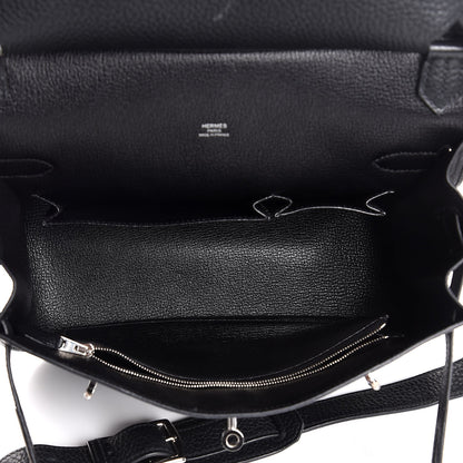 Hermes Taurillon Clemence Jypsiere 28 Black 5 of 7