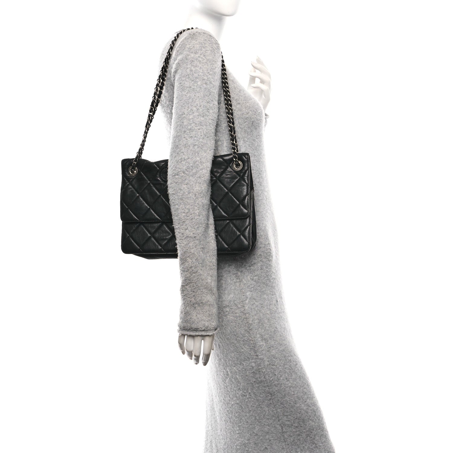 Chanel Washed Lambskin Jumbo Take Away Flap Black 2 of 11