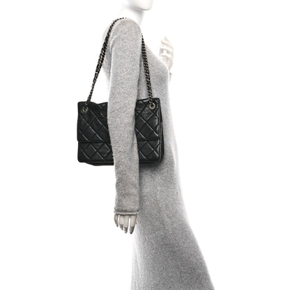 Chanel Washed Lambskin Jumbo Take Away Flap Black 2 of 11