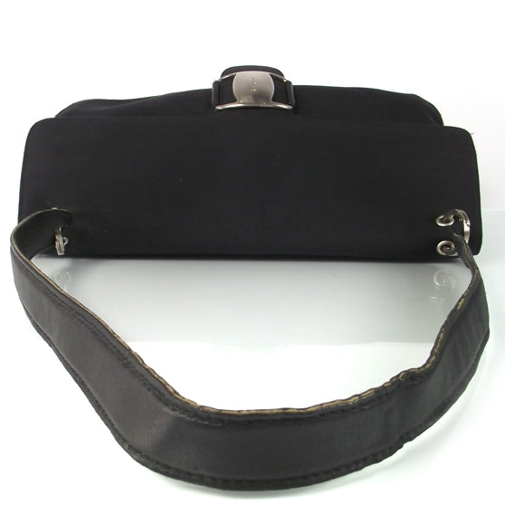 SALVATOREFERRAGAMOCanvasShoulderBagBlack
