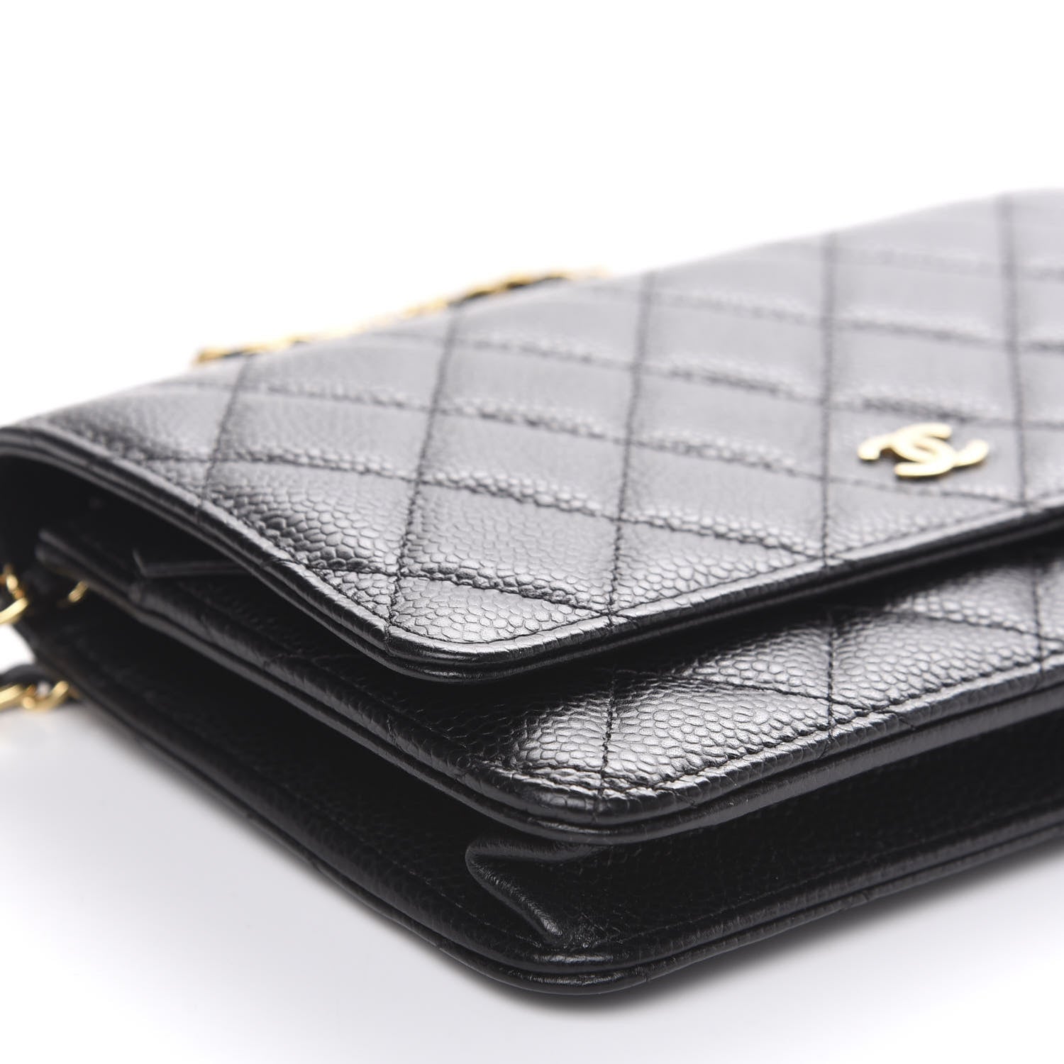 Chanel Caviar Quilted Wallet On Chain WOC Black 8 of 10