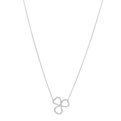 Tiffany Platinum Diamond Small Paper Flowers Pendant Necklace 1 of 3