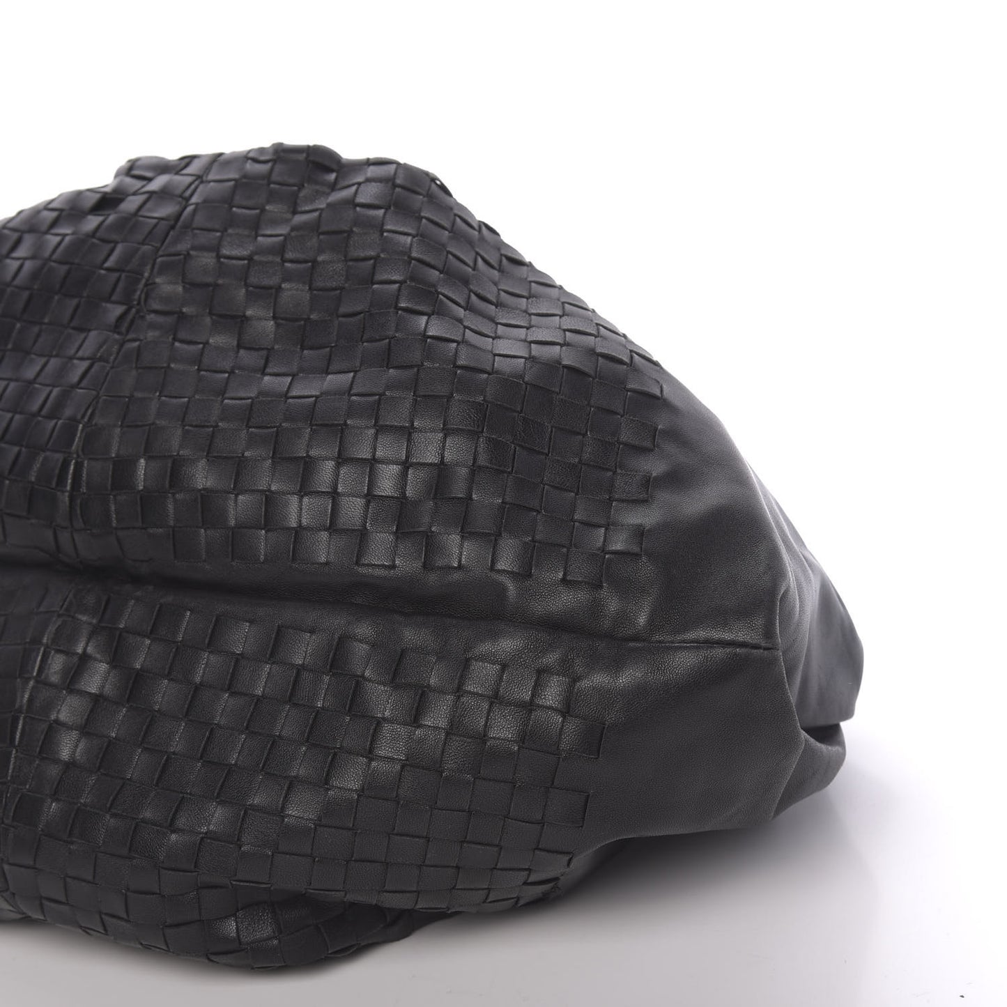 Nappa Intrecciato Aquilone Fortune Cookie Hobo Black