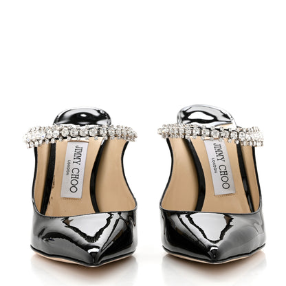 Jimmy Choo Patent Crystal Bing 100 Pumps 38.5 Black 2 of 8