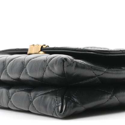 Chanel Lambskin Quilted Chanel 19 Chain Flap Wallet Black 10 of 10
