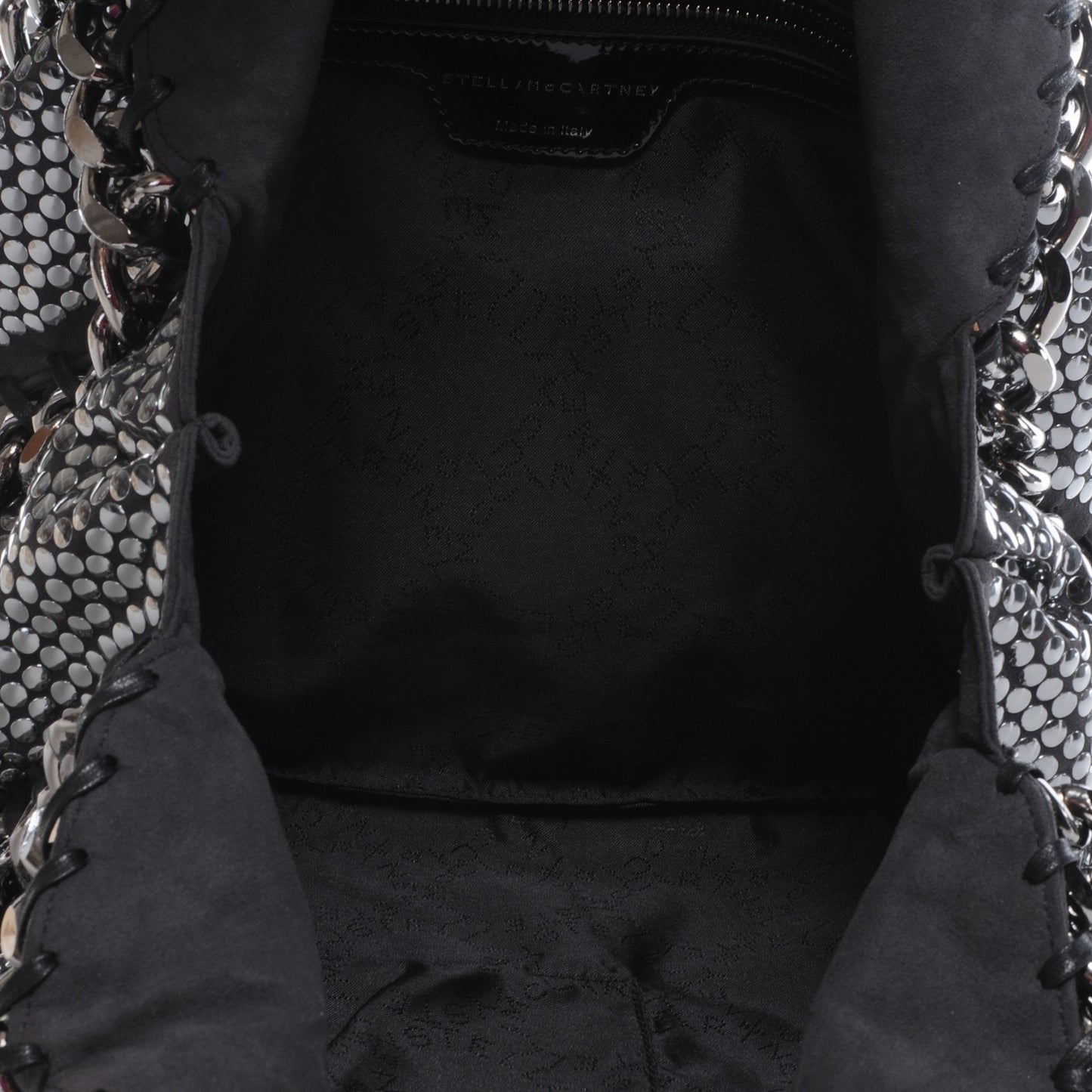 Falabella Studded Faux Suede Shopper Black