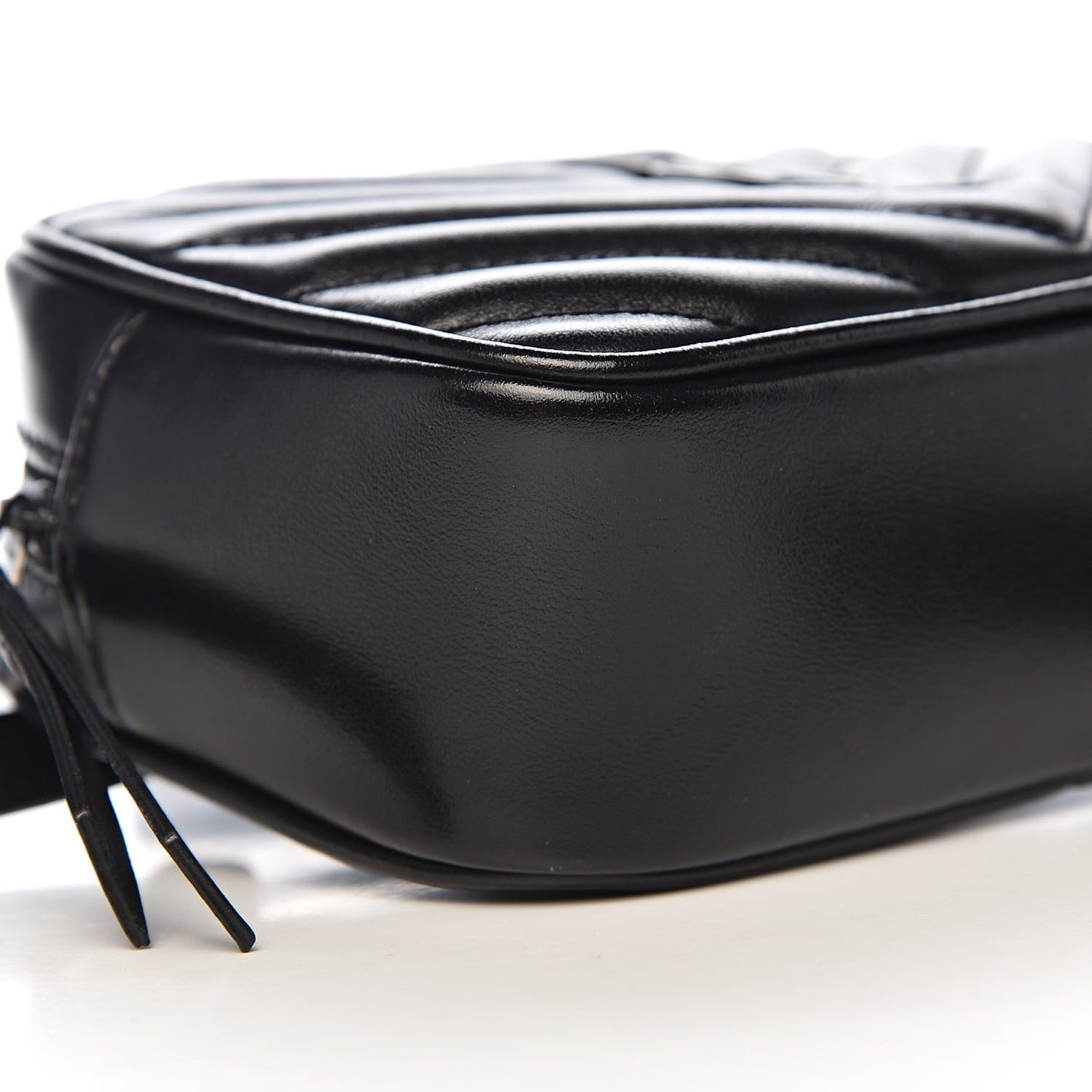 Calfskin Matelasse Monogram Lou Belt Bag Black