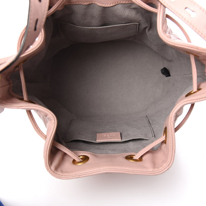 Gucci Calfskin Matelasse Sylvie Web GG Marmont Bucket Bag Perfect Pink 4 of 9
