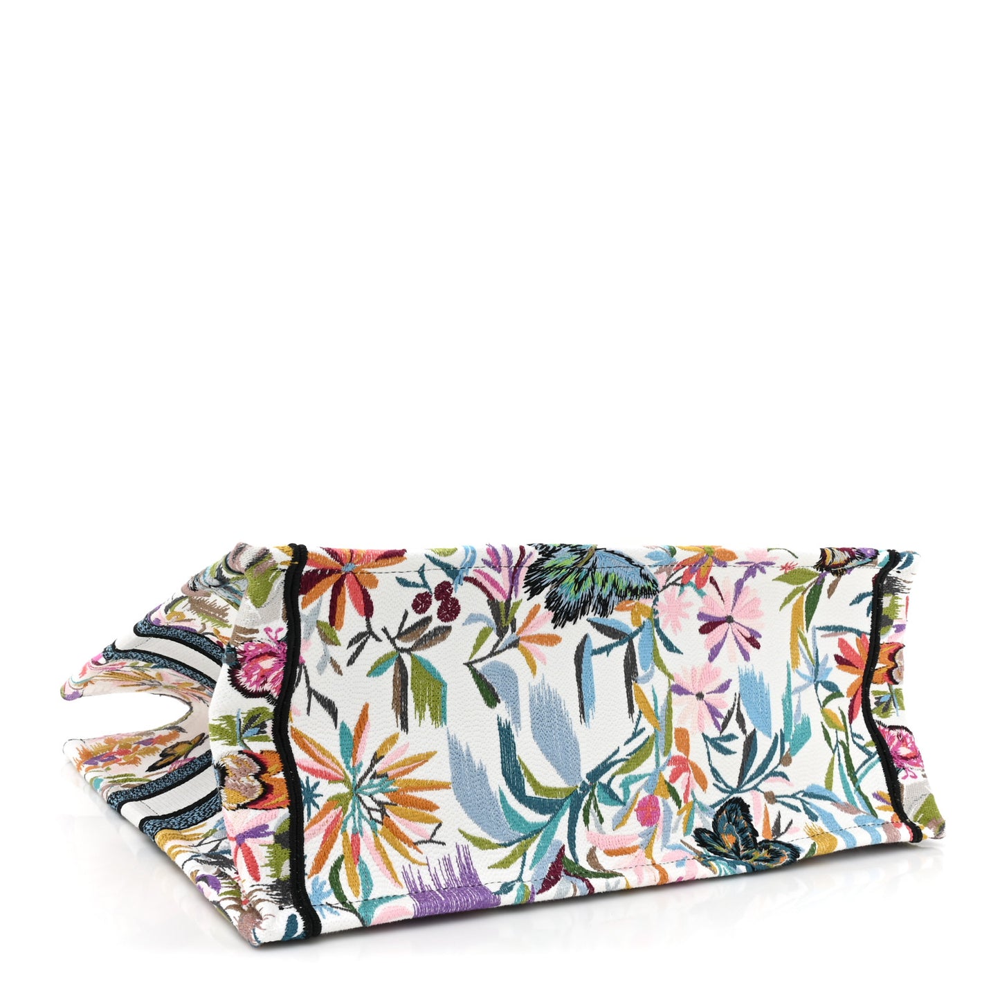 Canvas Embroidered Large KJouy Fantastica Book Tote Multicolor