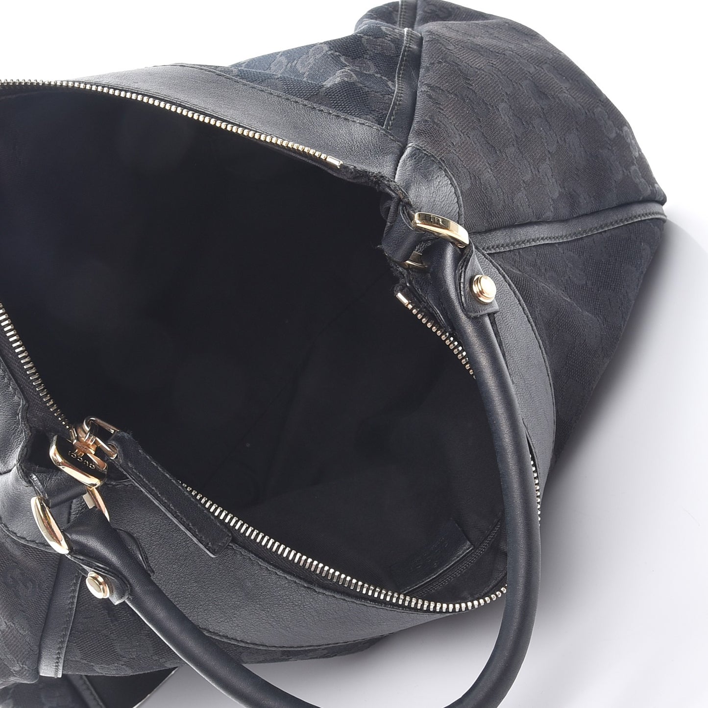 Monogram Large D Ring Hobo Black
