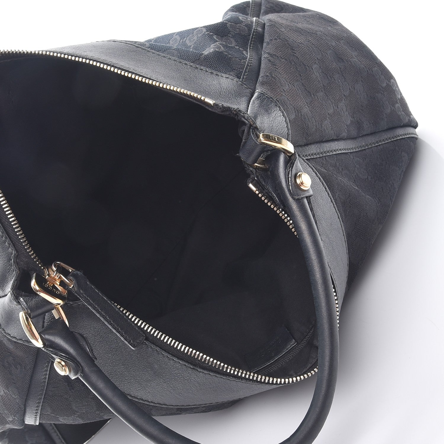Gucci Monogram Large D Ring Hobo Black 5 of 14