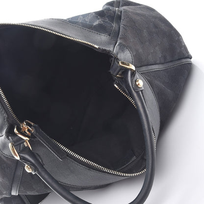Gucci Monogram Large D Ring Hobo Black 5 of 14