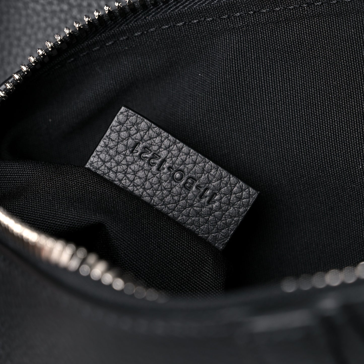 Grained Calfskin Kim Jones Saddle Bag Black