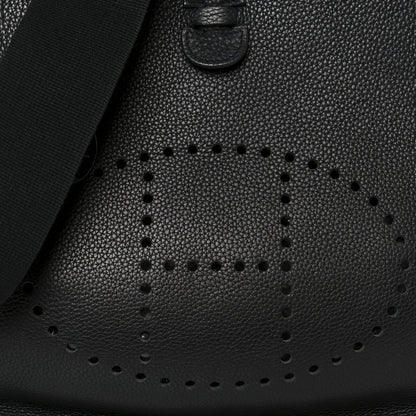 Hermes Taurillon Clemence Evelyne II PM Black 8 of 10