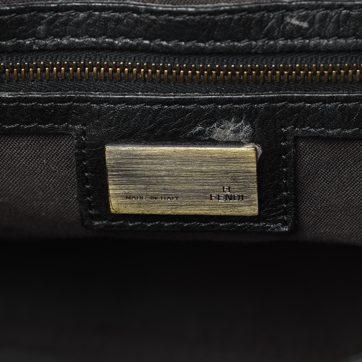 Fendi Vitello Palma Doctor B Hobo Bag Black 6 of 16