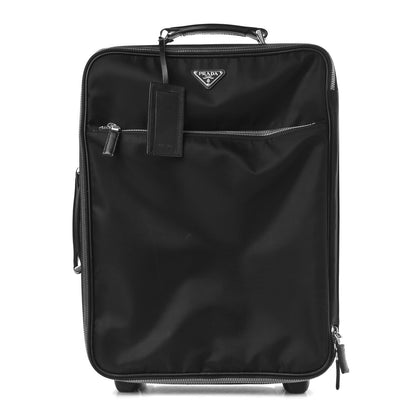Prada Tessuto Nylon Saffiano Trolley Luggage Black 1 of 21