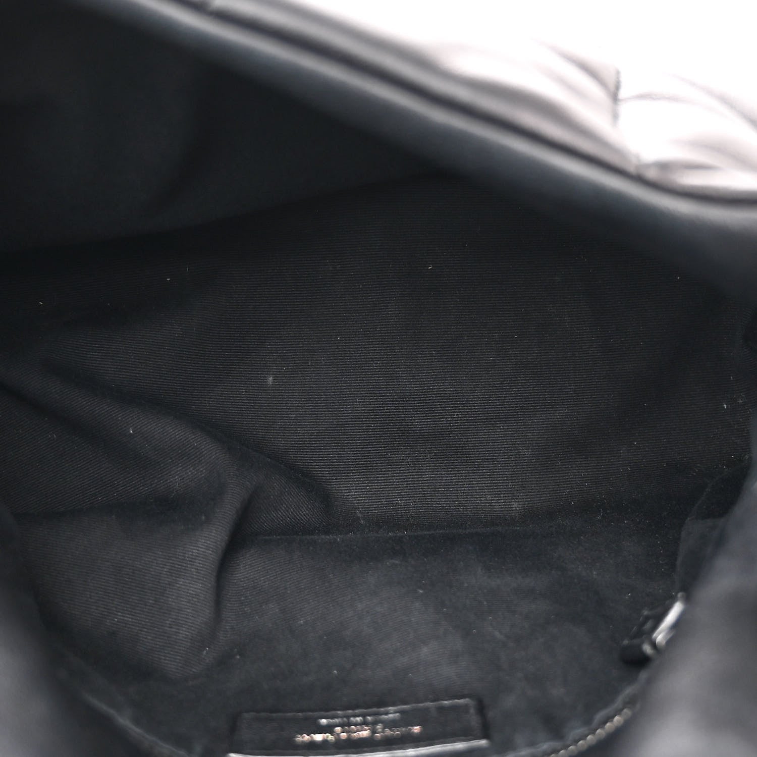 Saint Laurent Lambskin Quilted Monogram Monochrome Medium Loulou Puffer Chain Satchel Black 5 of 13