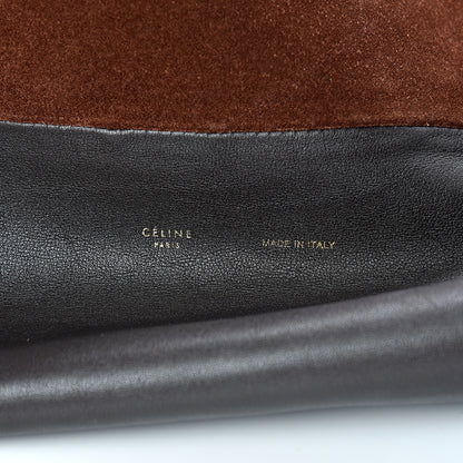 Celine Calfskin Suede All Soft Shoulder Bag Indigo 5 of 16