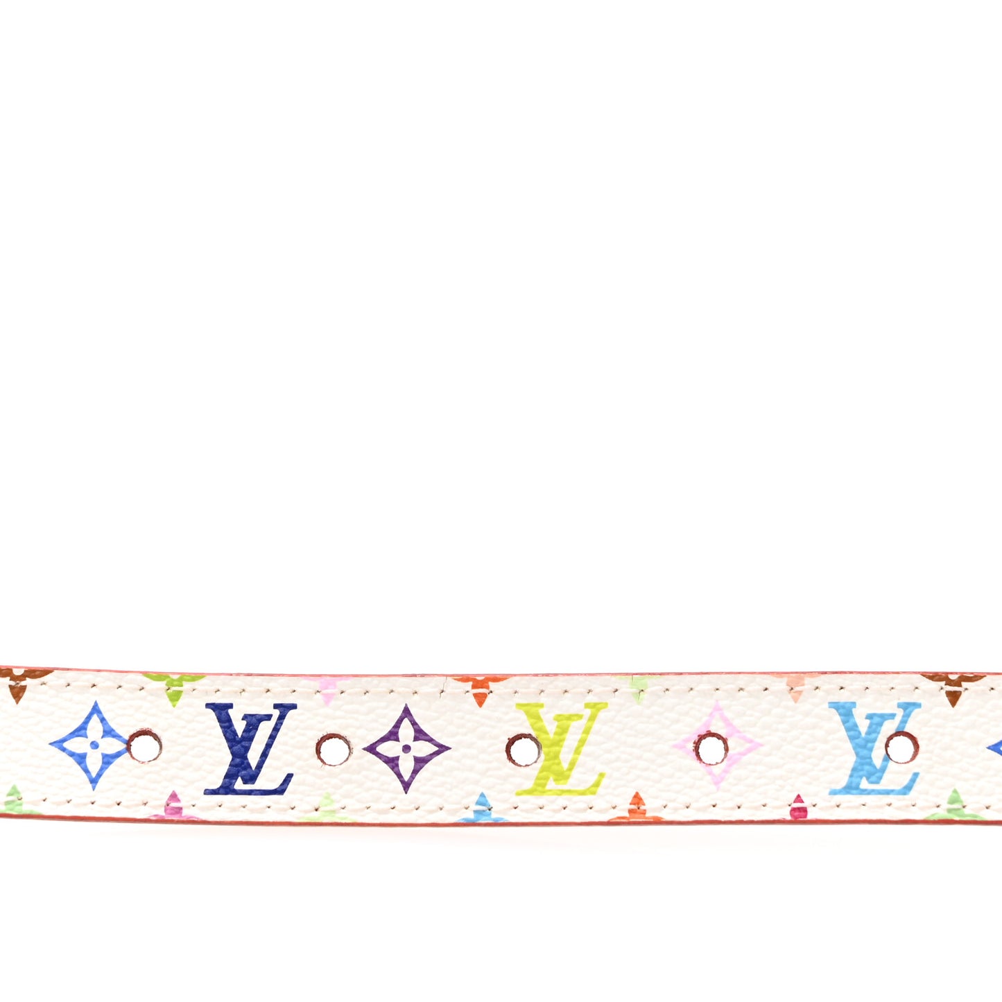 Monogram Multicolor LV Initiales Belt 85 34 White