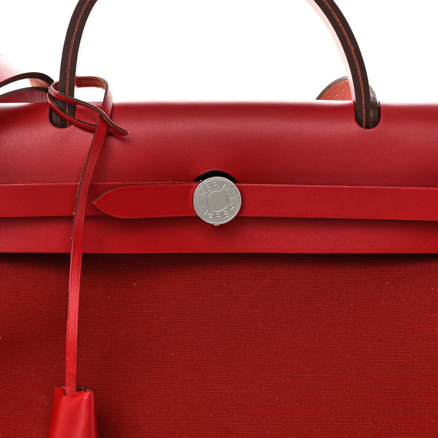 Toile Officier Vache Hunter Verso Herbag Zip 31 PM Rouge Venetian Rouge Piment Rose Extreme