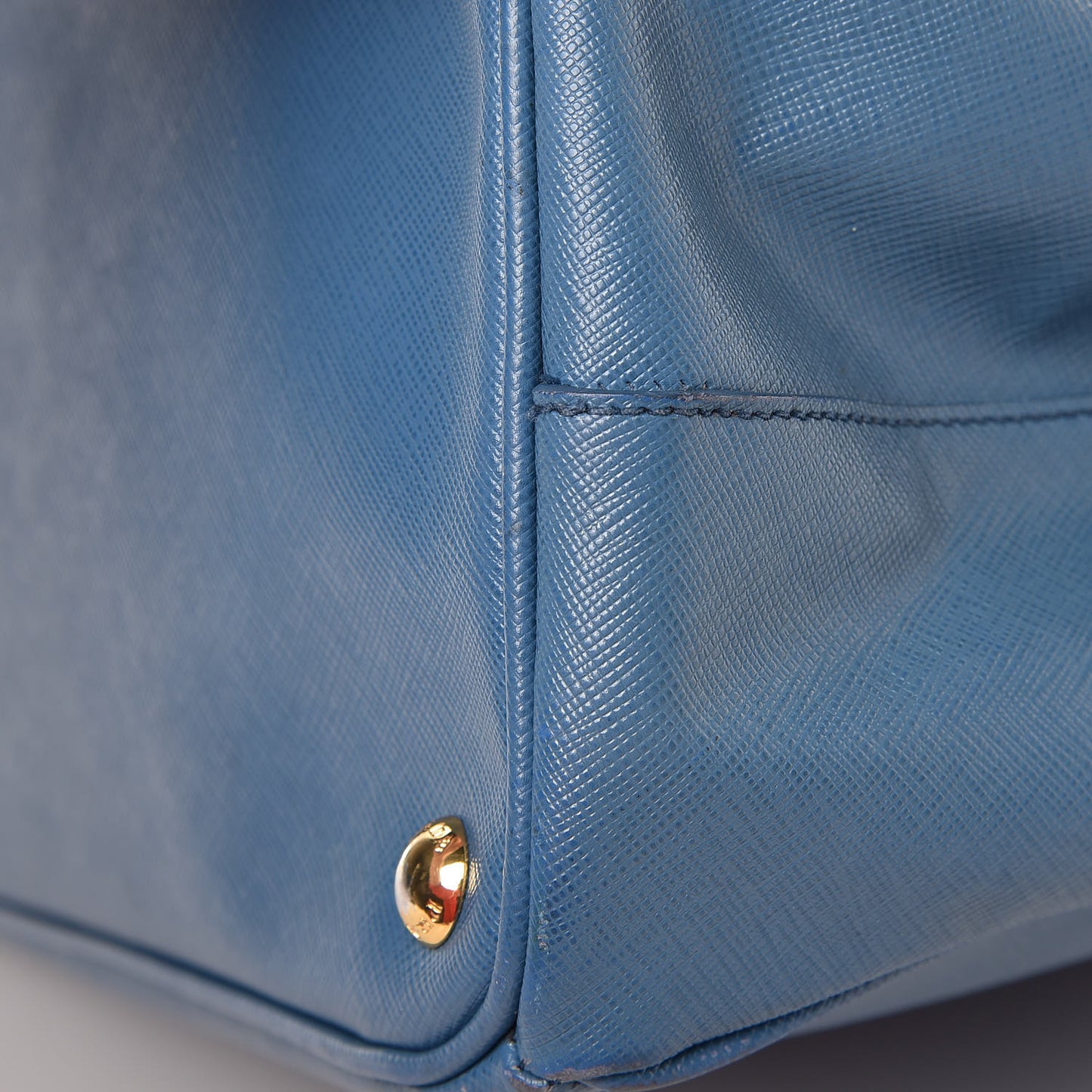 Saffiano Large Galleria Double Zip Tote Cobalto