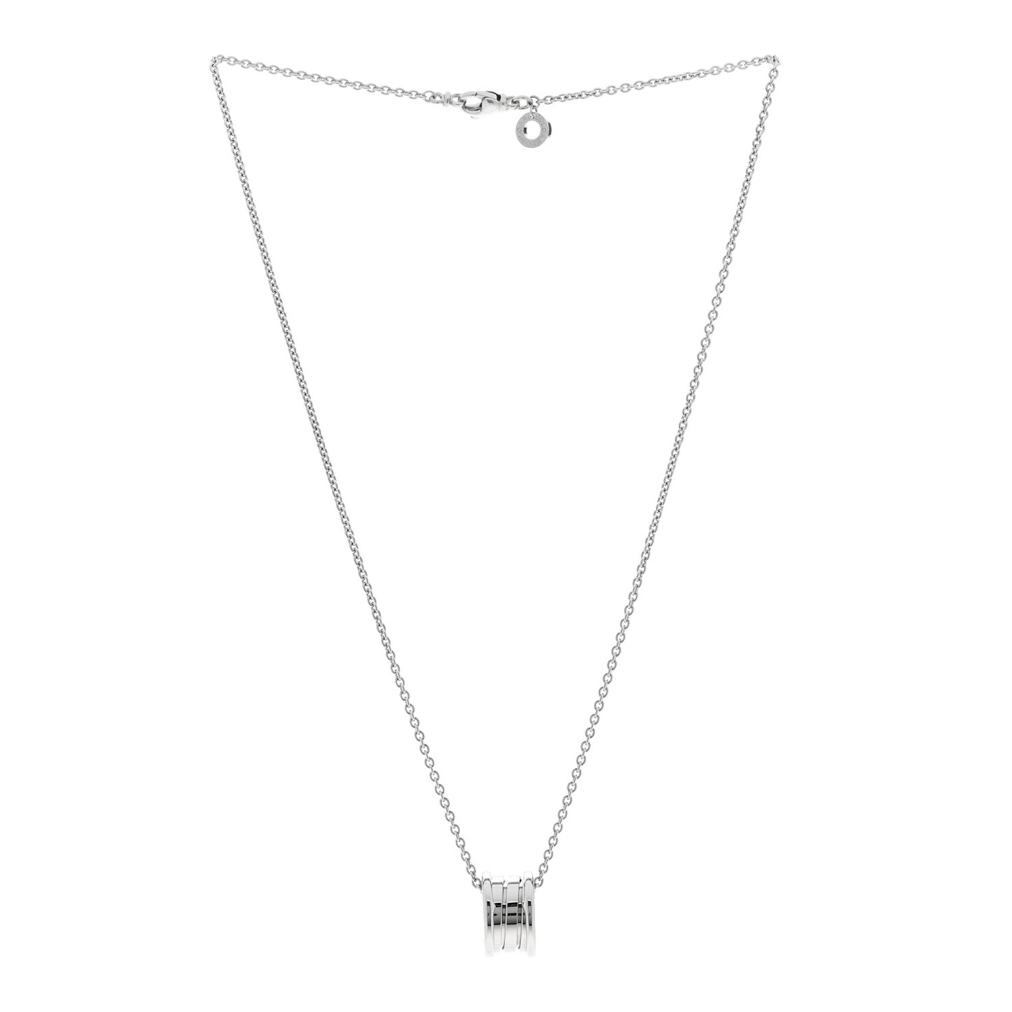 18K White Gold B.Zero1 Pendant Necklace