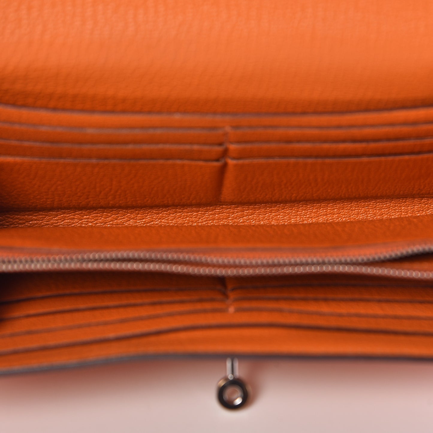 Chevre Mysore Kelly Longue Wallet Orange