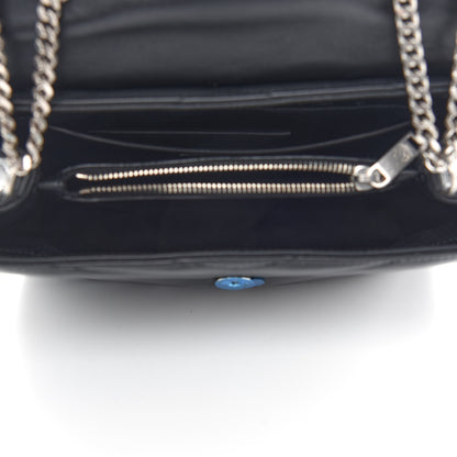 Saint Laurent Calfskin Y Quilted Monogram Small Loulou Chain Satchel Black 5 of 10