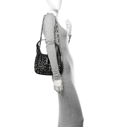 Gucci Calfskin Ha Ha Ha Jackie 1961 Eyelet Hobo Black 2 of 11