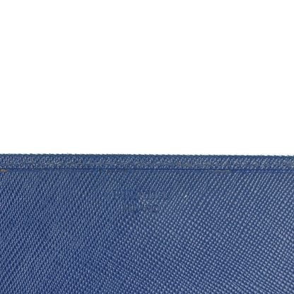 Prada Saffiano Metal Large Chain Wallet Bleuette 6 of 9