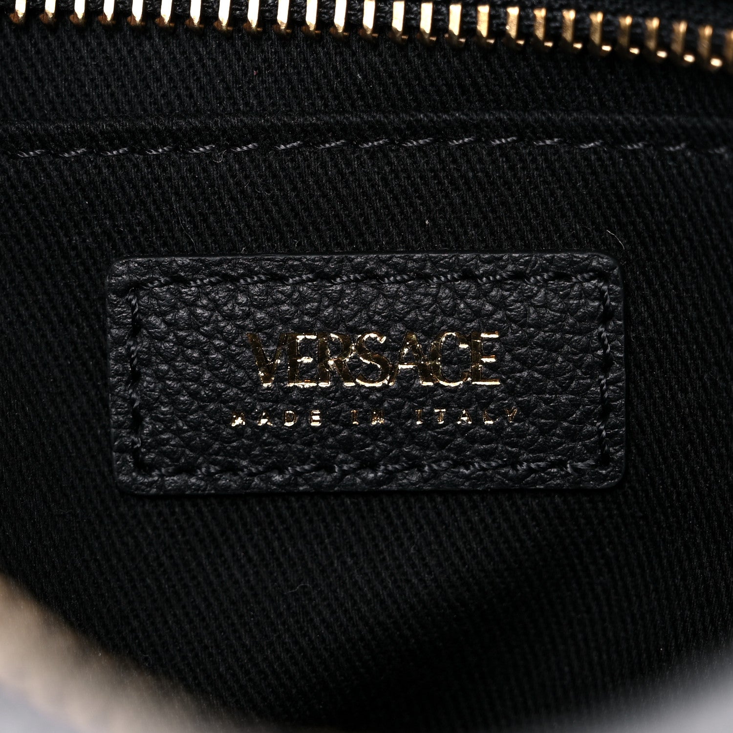 Versace Grained Calfskin Medusa Camera Bag Black 6 of 9