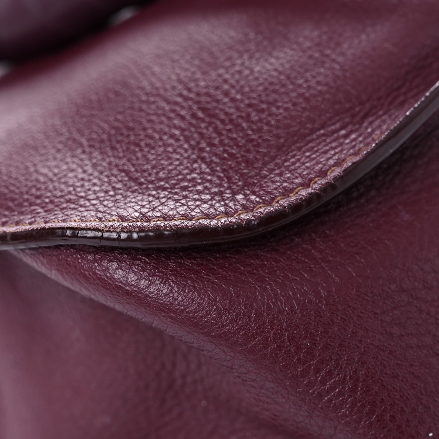 Chloe Calfskin Medium Marcie Satchel Dark Velvet 10 of 21