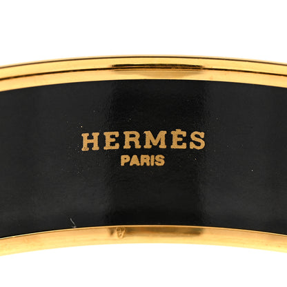 Hermes Enamel Printed Wide Bracelet 70 Red 4 of 5