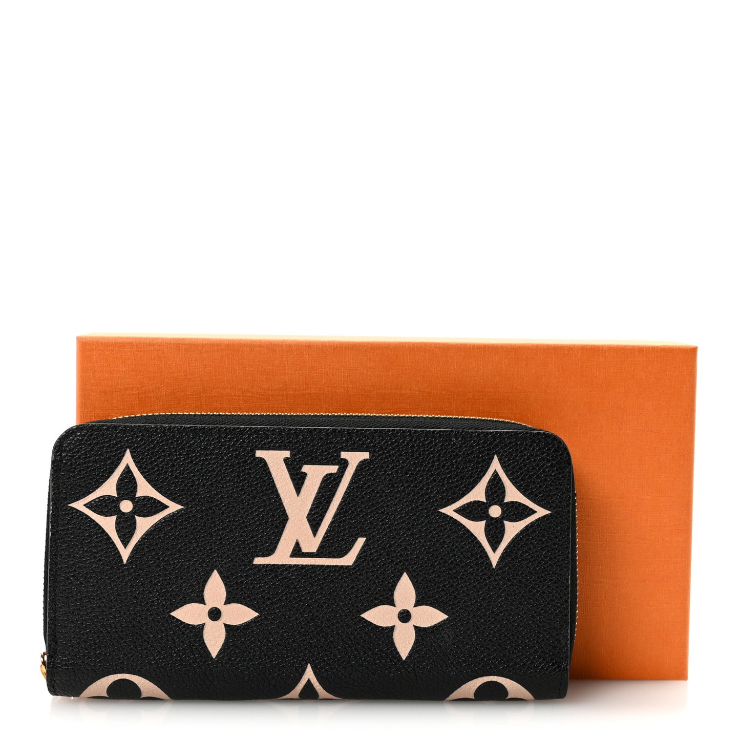 Empreinte Monogram Giant Zippy Wallet Black Beige