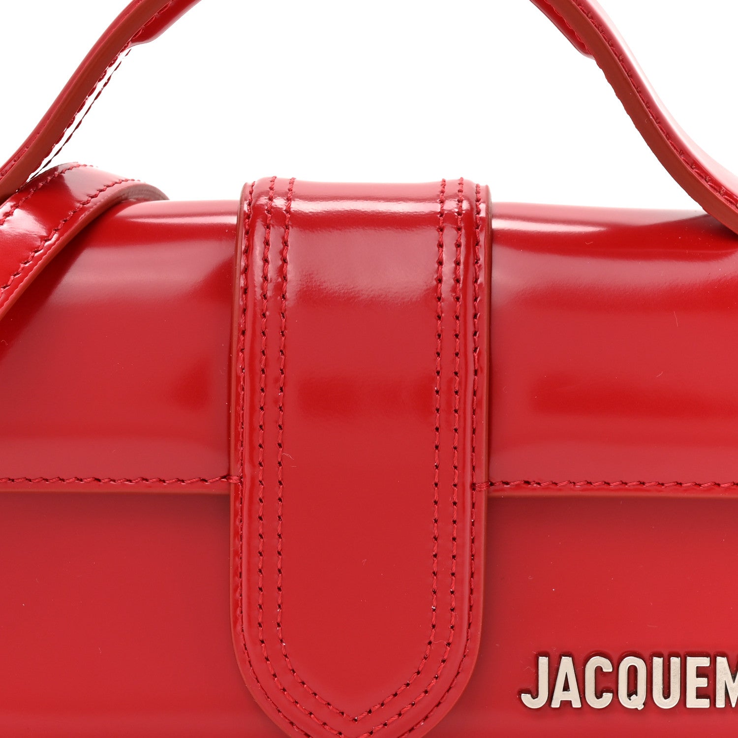 Jacquemus Glazed Calfskin Le Bambino Red 7 of 10