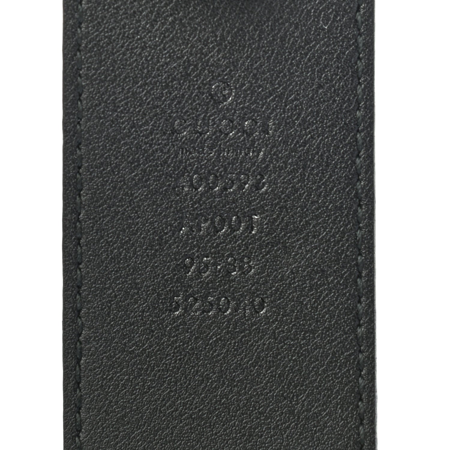 Gucci Calfskin Double G 40mm Belt 95 38 Black 3 of 5