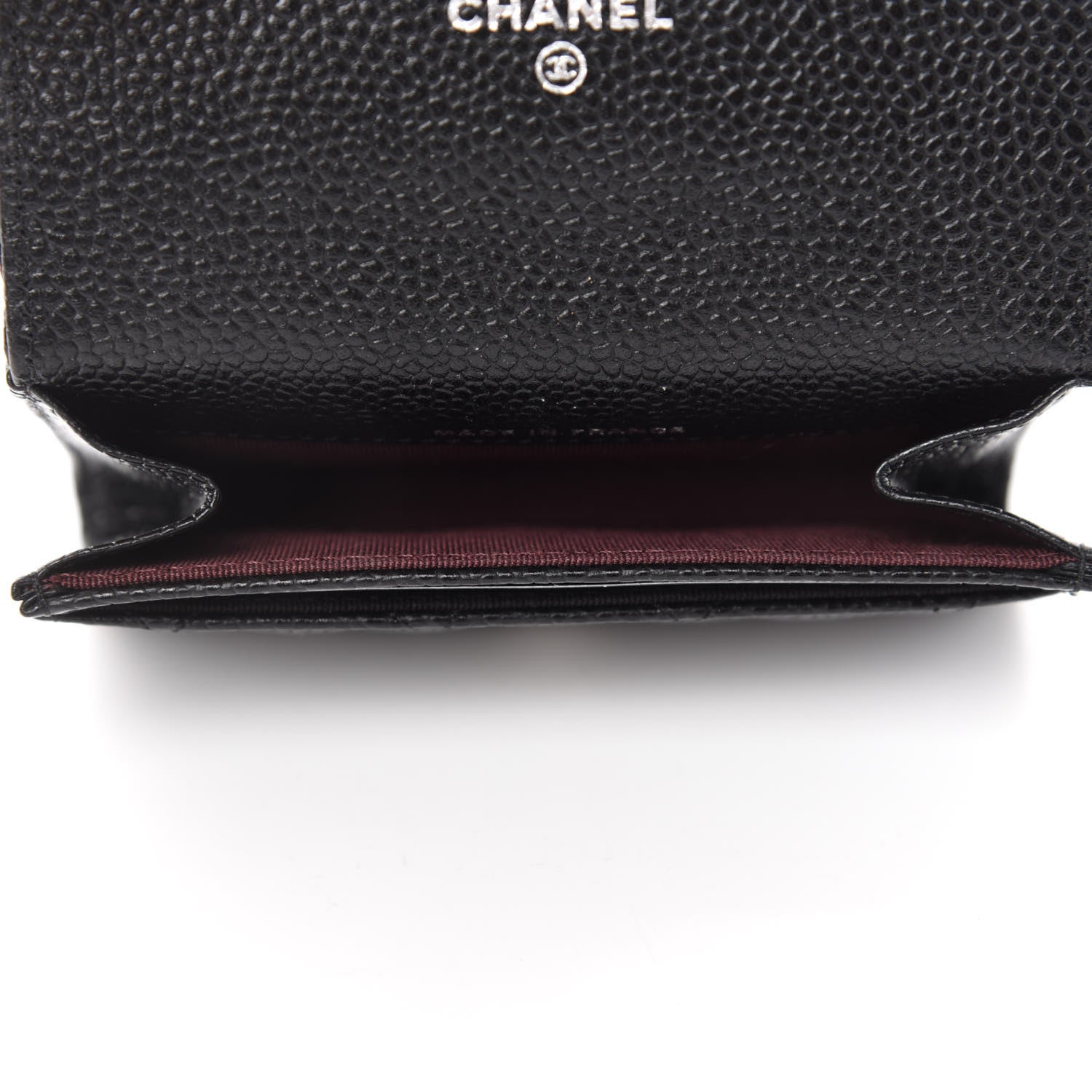 Chanel Caviar Quilted Flap Card Holder Wallet Black 5 of 9