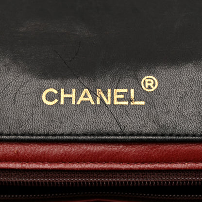 Chanel Lambskin Quilted XL CC Small Single Flap Black 7 of 16